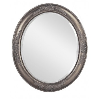 Зеркало овальное в серебряной раме LouvreHome Эвора LH0-011S