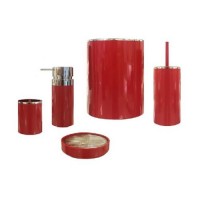 Набор аксессуаров для ванной Lenox M-E31-04 красный