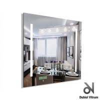 Зеркало с часами и подсветкой Dubiel Vitrum Ready Z (65х65)