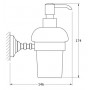 Дозатор для жидкого мыла настенный STI 005