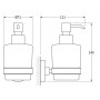 Дозатор для жидкого мыла настенный матовое стекло Artwelle HAR 015