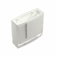 Стакан для зубных щёток Roma D-14702 белый