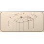Шторка для душа с раскладной штангой Ridder Ombrella (100х70 см) белая 583010