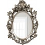 Зеркало в раме овал LouvreHome Овьедо серебро LH205S